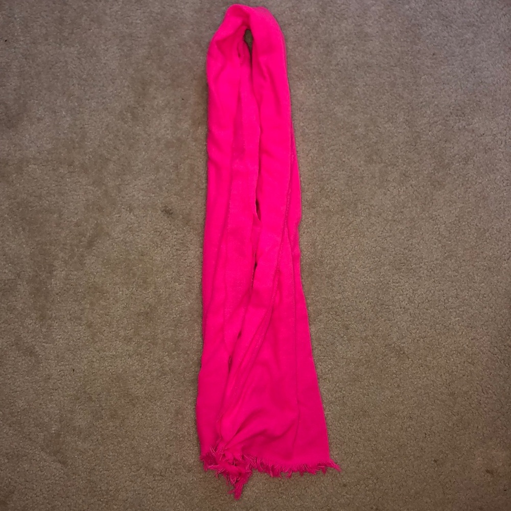 Hot pink scarf